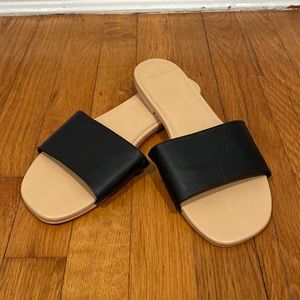 Abercrombie & Fitch Black Basic Sandals